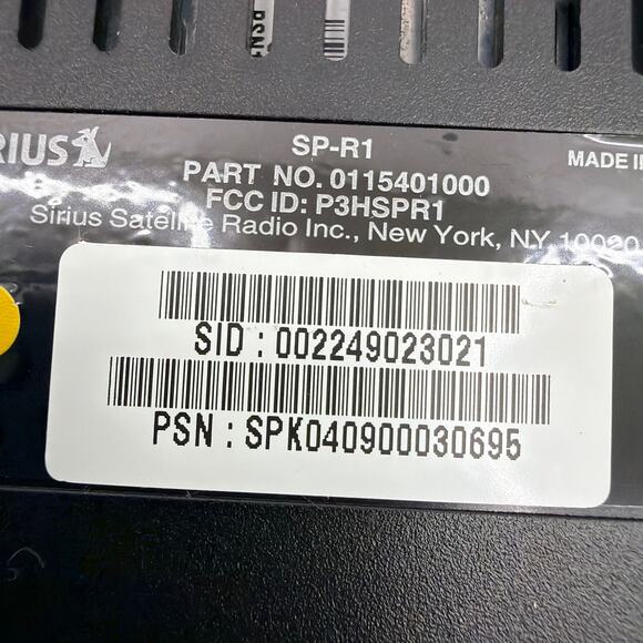 Sirius Sportster SP-R1 Satellite Radio Receiver w/ SP-C1 Vehicle Dock Tested - Picture 5 of 5